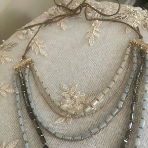 Beaded choker necklace